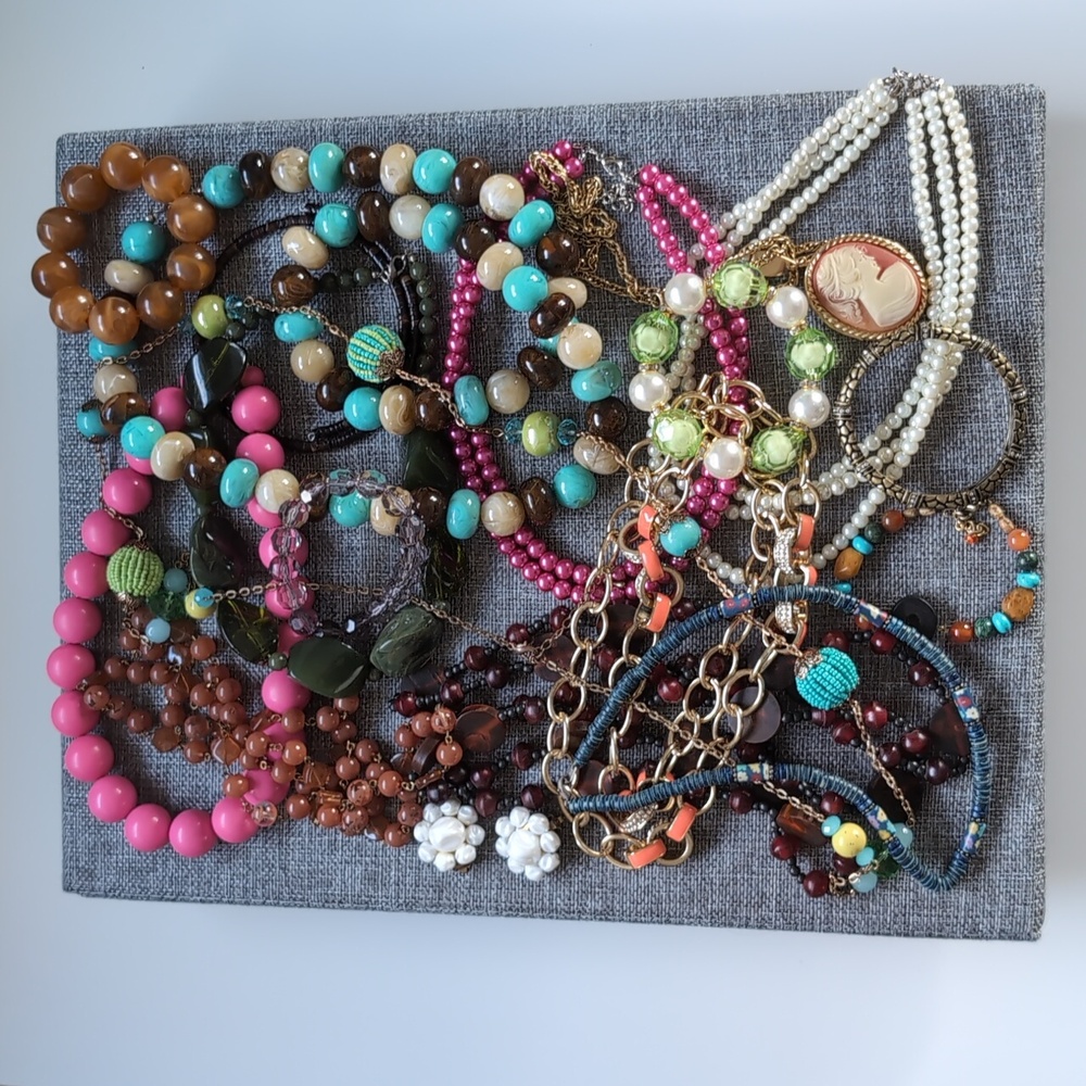 Vintage Estate Sale Costume Jewelry Unmarked J-6